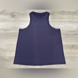 K114 NWOT Lululemon Jersey Training Tank Top Size 14 Purple Women's Active